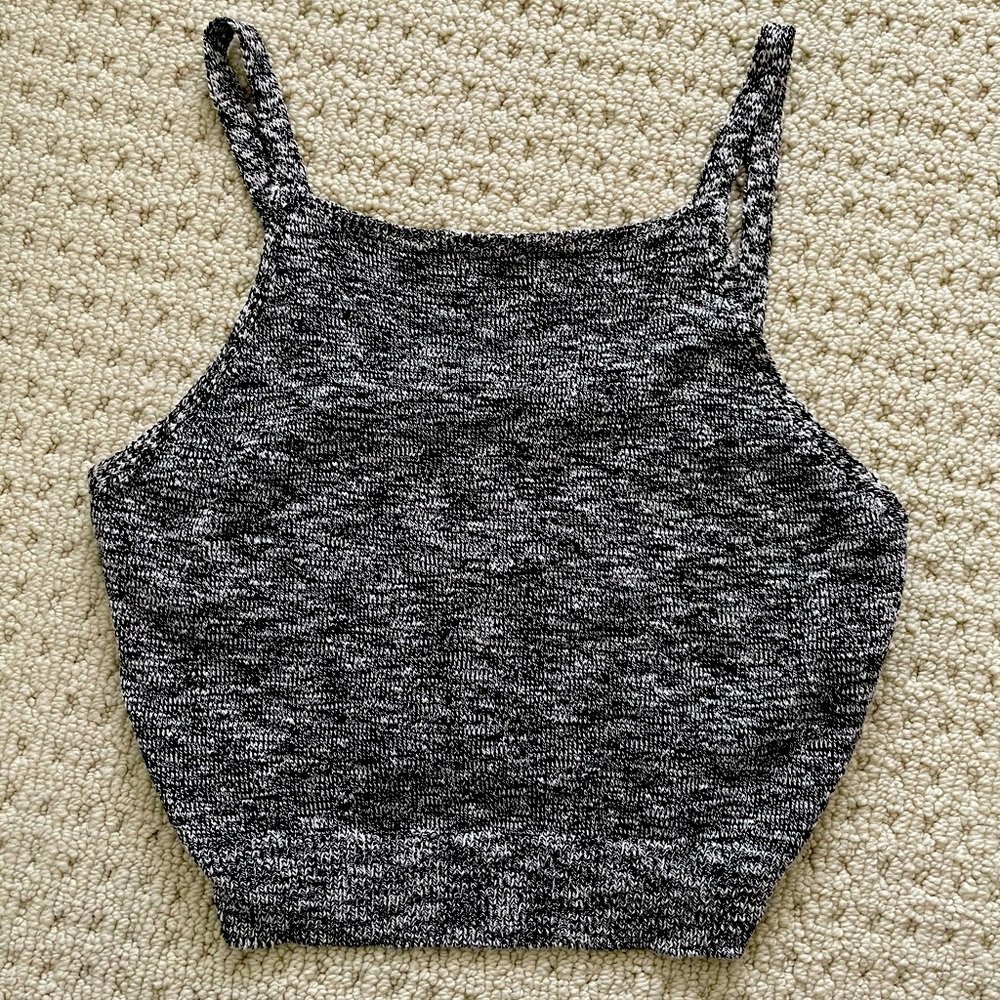 Grey Crop Top